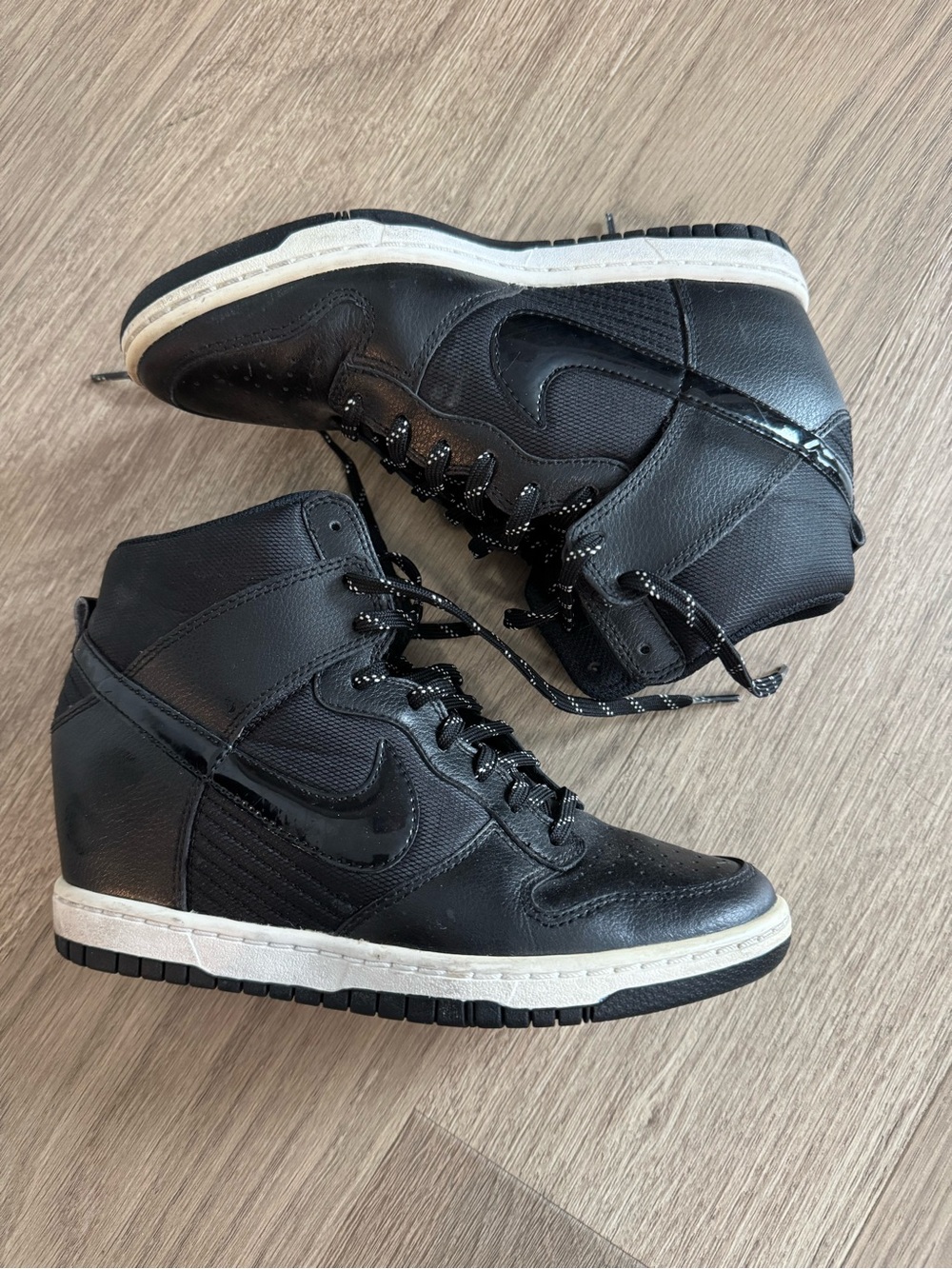 Nike Dunk Sky Hi Essential hidden wedge sneakers in black